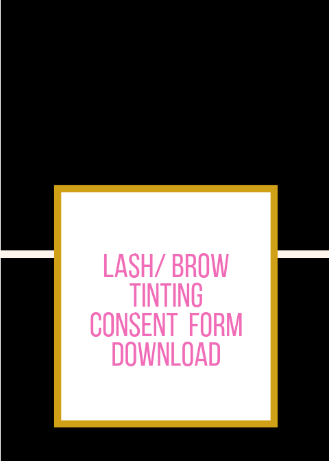 Customized Lash/Brow Tinting Consent Form