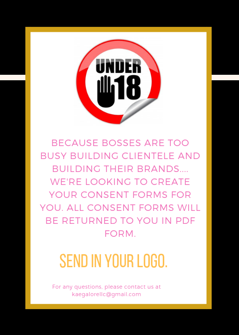 Customized Under 18 Consent Form