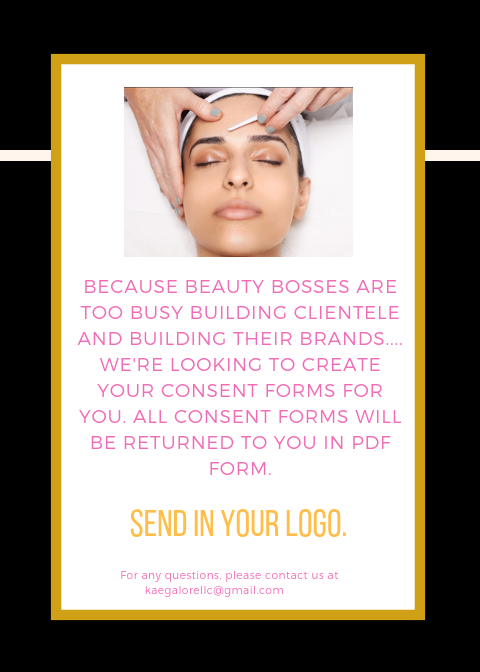 Customized Dermaplaning Consent Forms